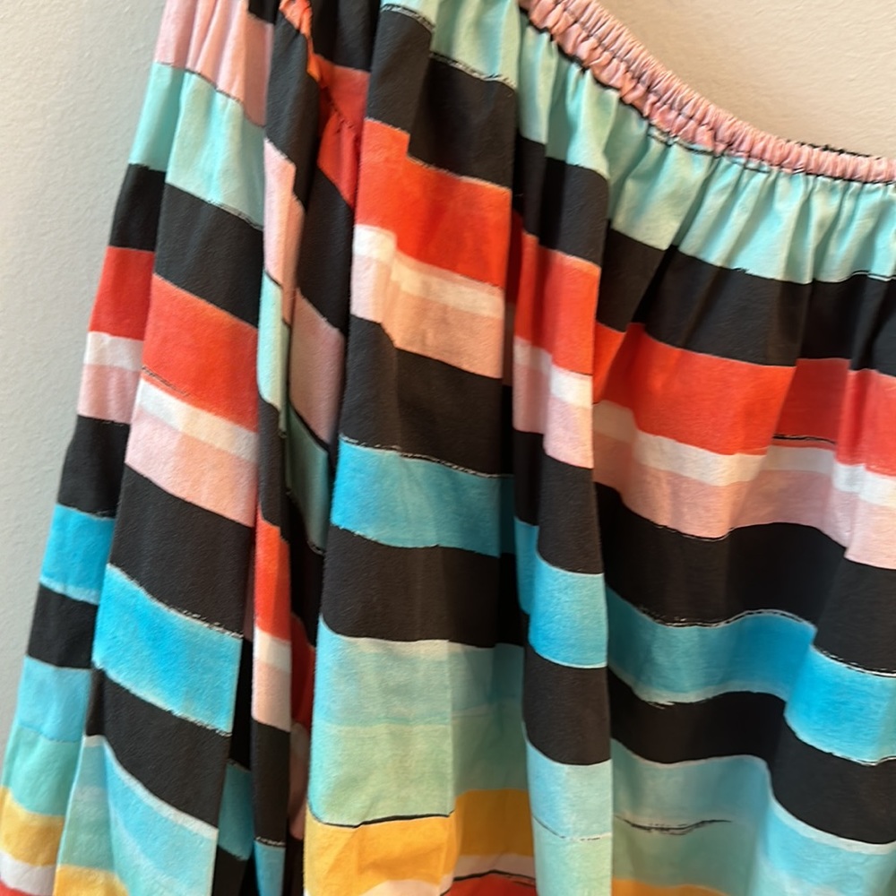 Caroline Constas White and Pink Oversized Crop Blouse - Picture 4 of 8